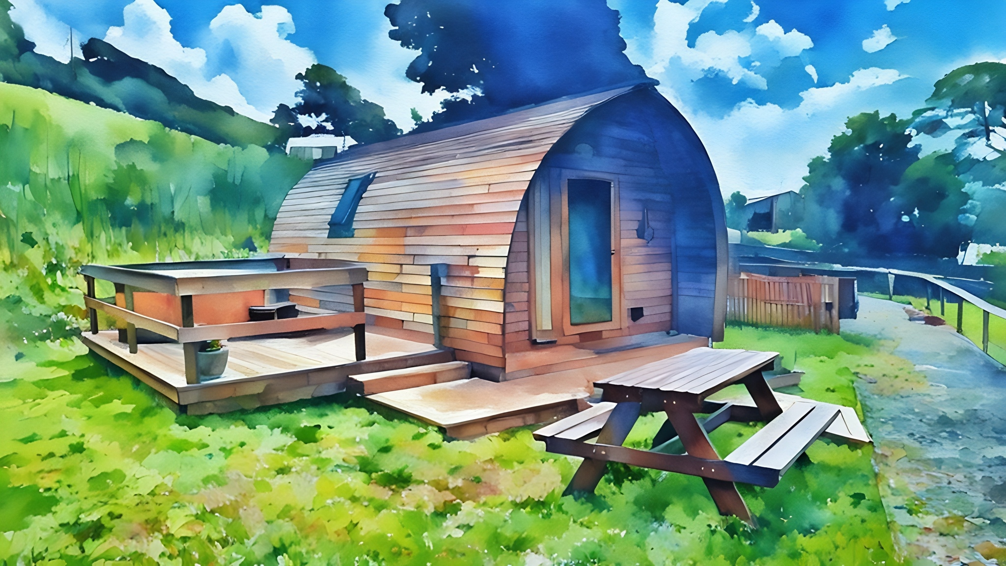 Baystone Bank Farm Campsite - South Lake District Glamping with Hot Tub
