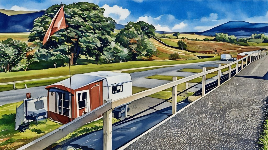 Hardstanding Caravan and Camper pitches in the South Lakes , Cumbria